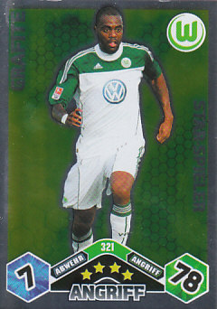 Grafite VfL Wolfsburg 2010/11 Topps MA Bundesliga Star Spieler #321